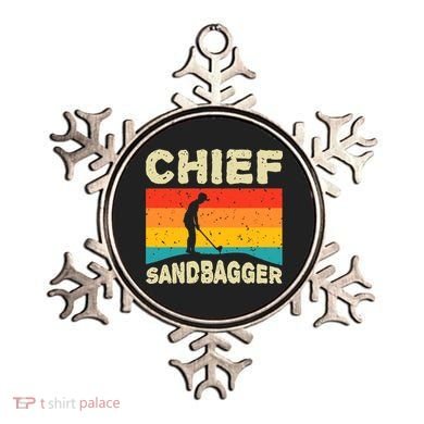 Chief Sandbagger Gag Golf Ornament