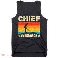 Chief Sandbagger Gag Golf Tank Top thumb 0