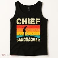 Chief Sandbagger Gag Golf Tank Top thumb 2