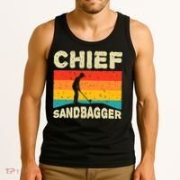 Chief Sandbagger Gag Golf Tank Top thumb 3