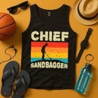 Chief Sandbagger Gag Golf Tank Top thumb 4