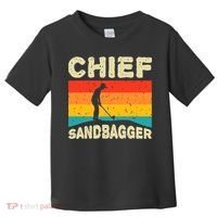 Chief Sandbagger Gag Golf Toddler T-Shirt thumb 0