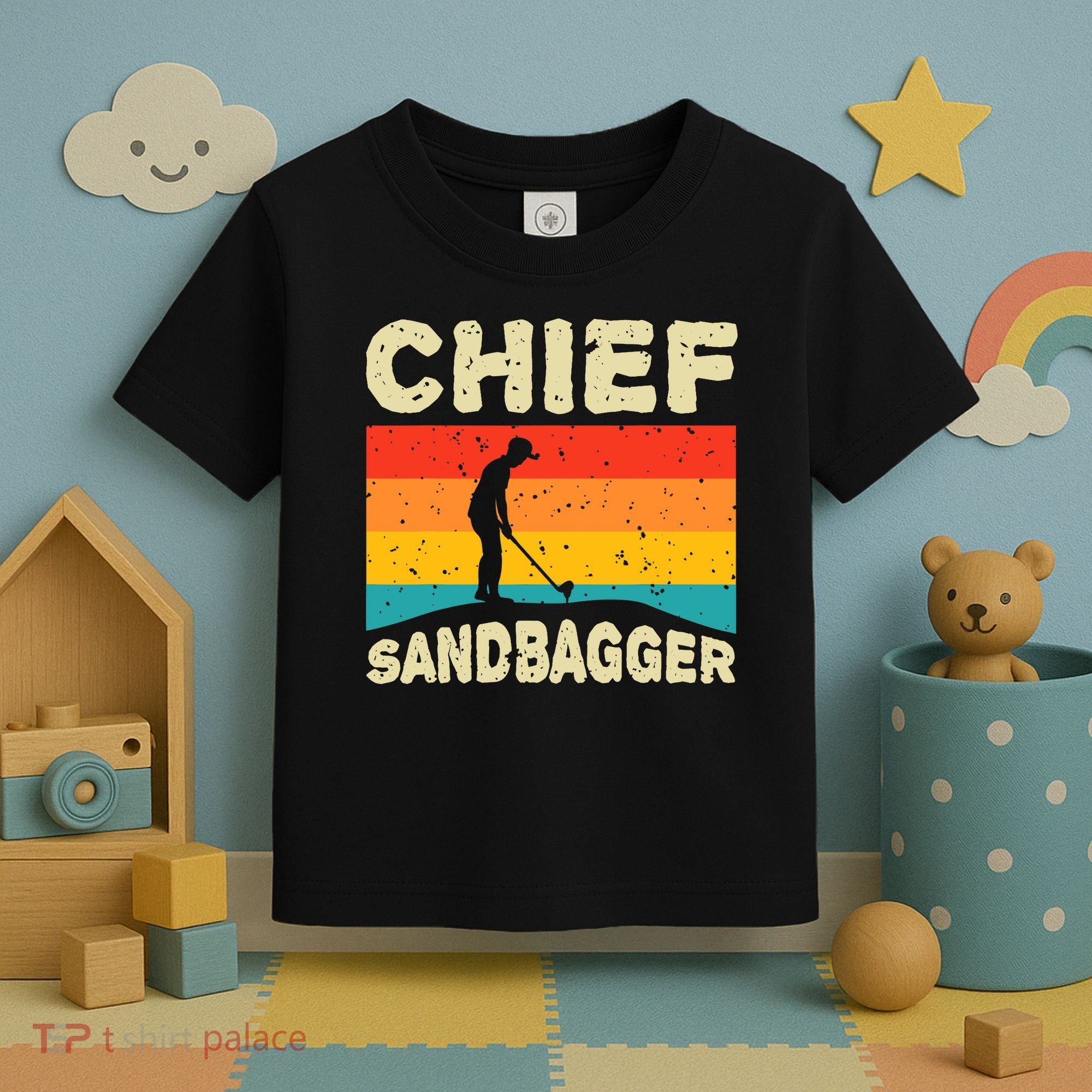Chief Sandbagger Gag Golf Toddler T-Shirt