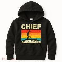 Chief Sandbagger Gag Golf Kids Hoodie thumb 0