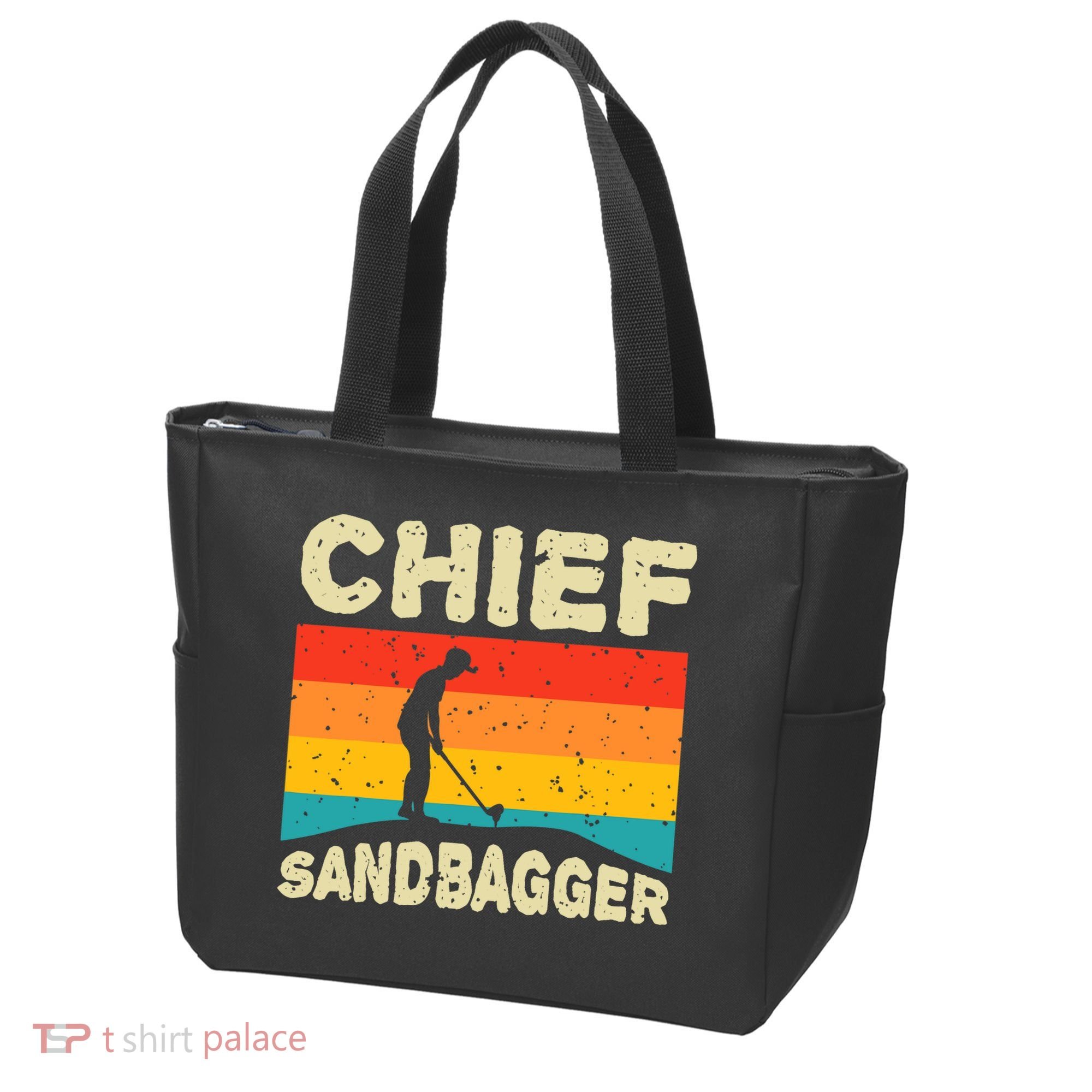 Chief Sandbagger Gag Golf Tote Bag