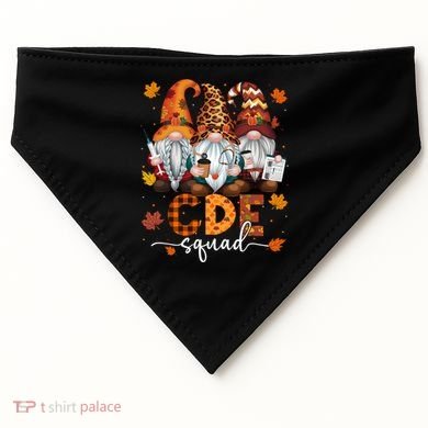 Cde Squad Gnome Nurse Leopard Thanksgiving Stethoscope Meaningful Gift USA-Made Doggie Bandana