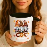 Cde Squad Gnome Nurse Leopard Thanksgiving Stethoscope Meaningful Gift Coffee Mug thumb 3