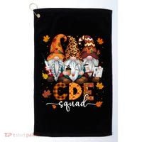 Cde Squad Gnome Nurse Leopard Thanksgiving Stethoscope Meaningful Gift Golf Towel thumb 0