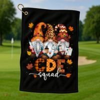 Cde Squad Gnome Nurse Leopard Thanksgiving Stethoscope Meaningful Gift Golf Towel thumb 1
