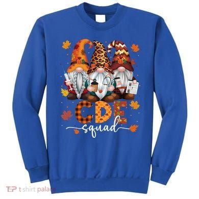 Cde Squad Gnome Nurse Leopard Thanksgiving Stethoscope Meaningful Gift Sweatshirt