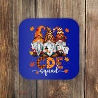 Cde Squad Gnome Nurse Leopard Thanksgiving Stethoscope Meaningful Gift Coaster thumb 0