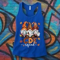 Cde Squad Gnome Nurse Leopard Thanksgiving Stethoscope Meaningful Gift Women's Tank Top thumb 3