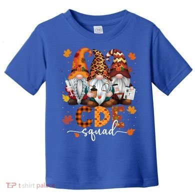Cde Squad Gnome Nurse Leopard Thanksgiving Stethoscope Meaningful Gift Toddler T-Shirt