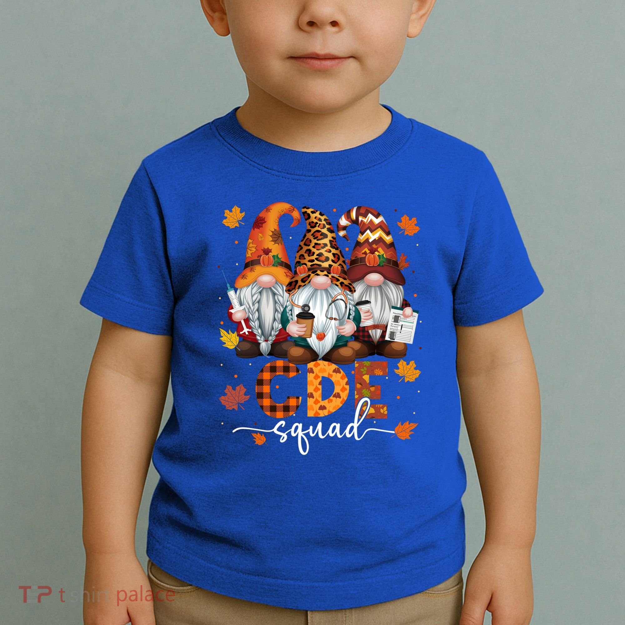 Cde Squad Gnome Nurse Leopard Thanksgiving Stethoscope Meaningful Gift Toddler T-Shirt