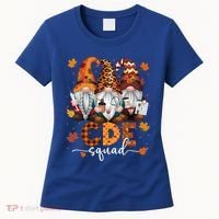 Cde Squad Gnome Nurse Leopard Thanksgiving Stethoscope Meaningful Gift Women's T-Shirt thumb 0
