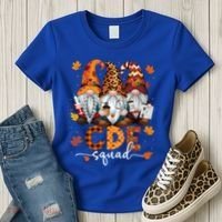 Cde Squad Gnome Nurse Leopard Thanksgiving Stethoscope Meaningful Gift Women's T-Shirt thumb 3