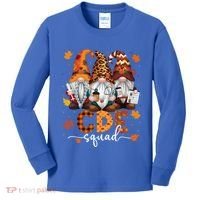 Cde Squad Gnome Nurse Leopard Thanksgiving Stethoscope Meaningful Gift Kids Long Sleeve Shirt thumb 0