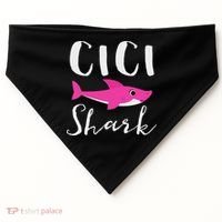 Cici Shark Grandma Grandmother Shark USA-Made Doggie Bandana thumb 0