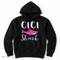 Cici Shark Grandma Grandmother Shark Hoodie thumb 0