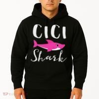 Cici Shark Grandma Grandmother Shark Hoodie thumb 2