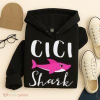 Cici Shark Grandma Grandmother Shark Hoodie thumb 4