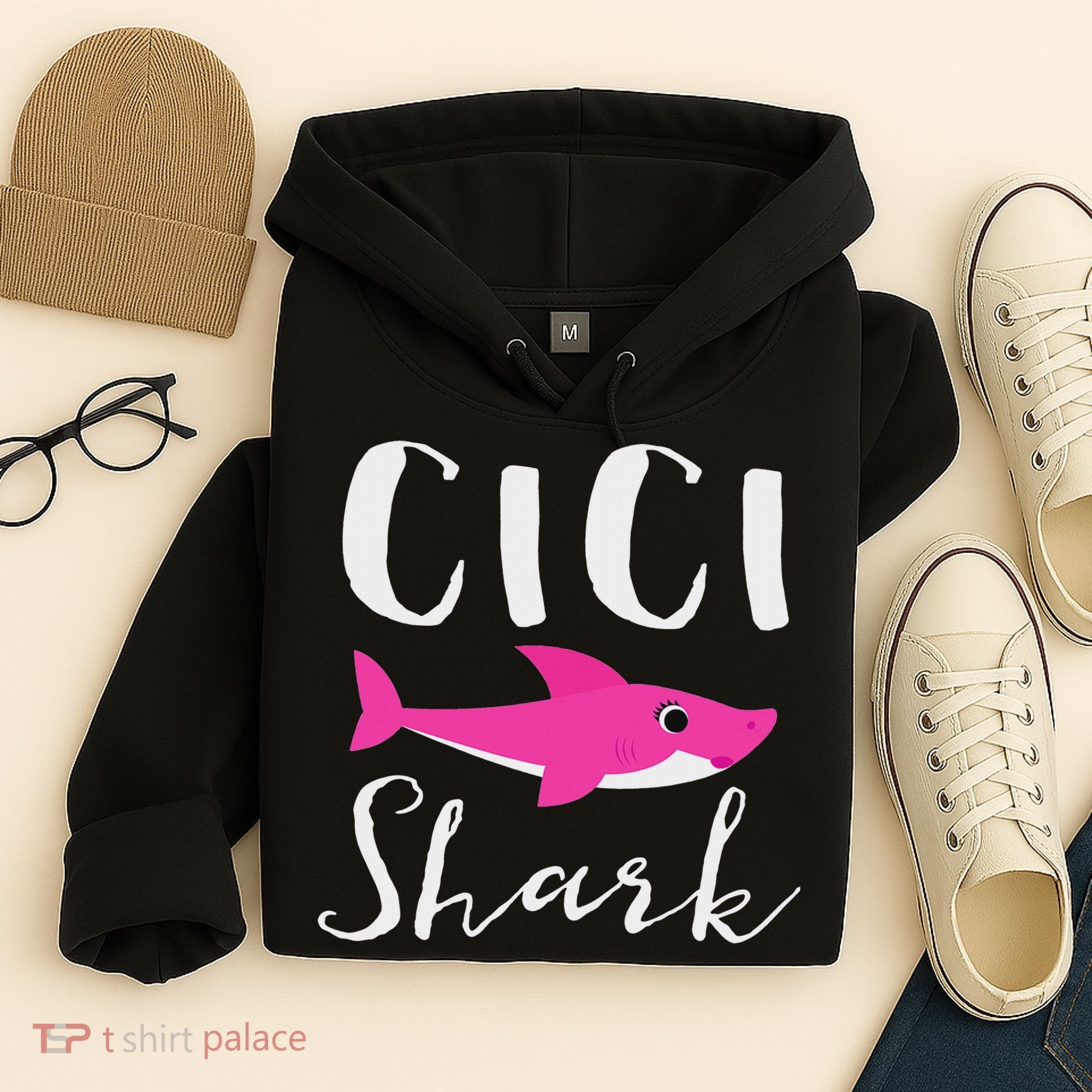 Cici Shark Grandma Grandmother Shark Hoodie