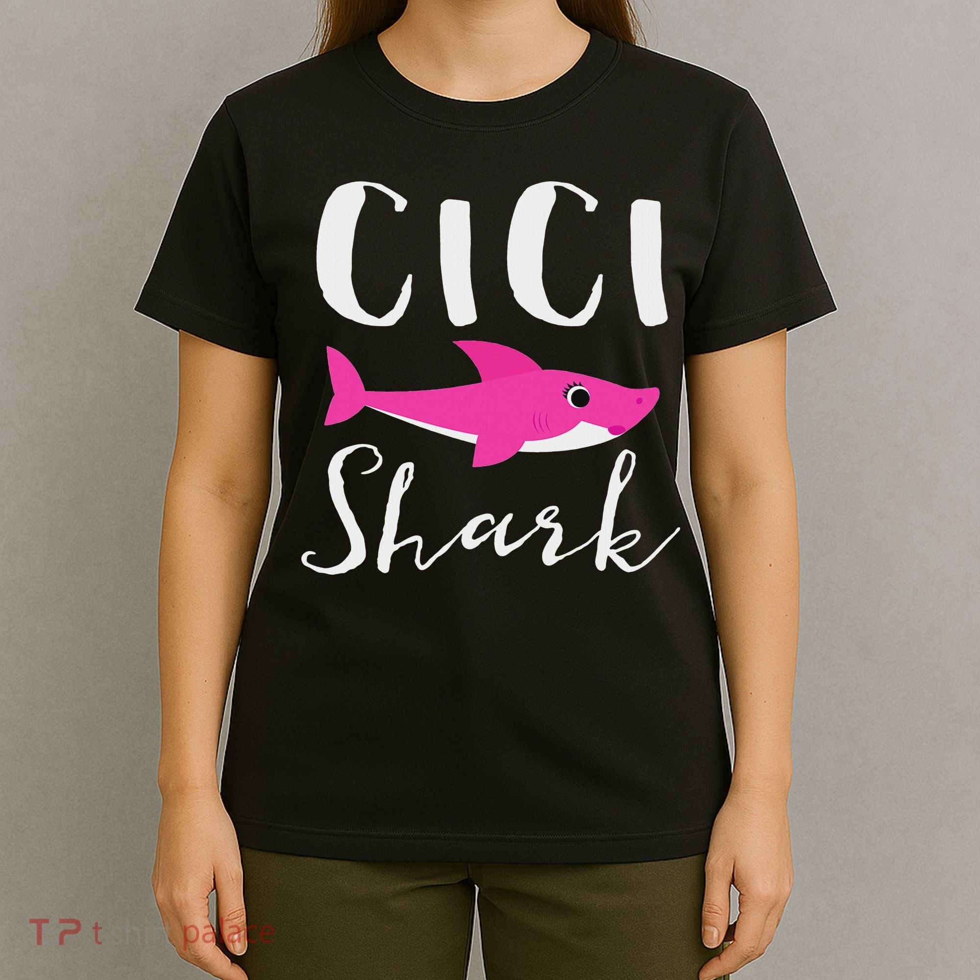Cici Shark Grandma Grandmother Shark T-Shirt