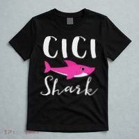 Cici Shark Grandma Grandmother Shark T-Shirt thumb 5