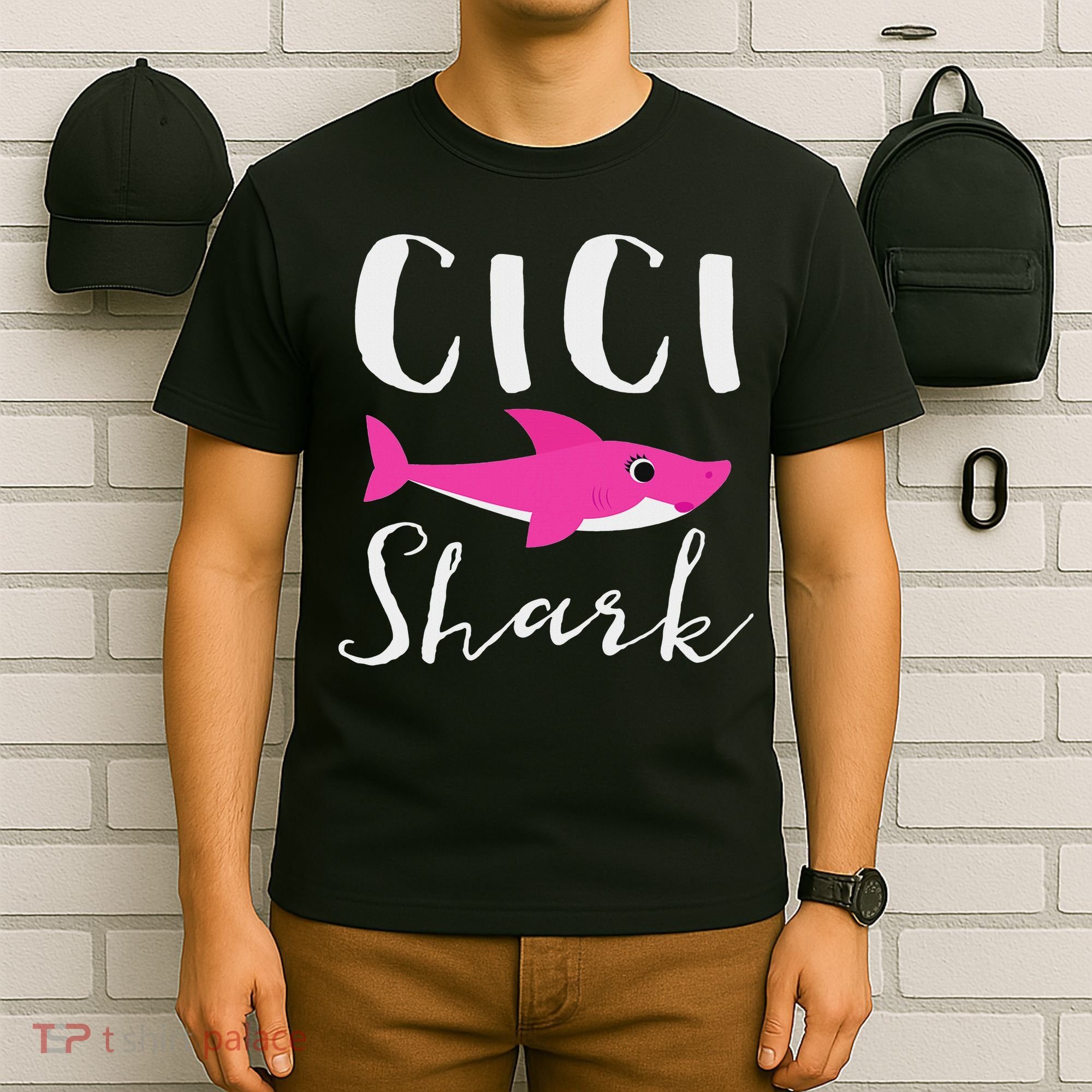Cici Shark Grandma Grandmother Shark T-Shirt
