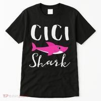 Cici Shark Grandma Grandmother Shark Tall T-Shirt thumb 0