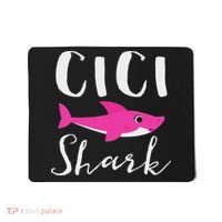 Cici Shark Grandma Grandmother Shark Mousepad thumb 0