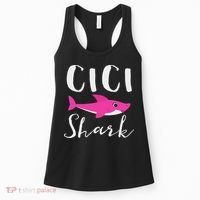Cici Shark Grandma Grandmother Shark Women's Tank Top thumb 0