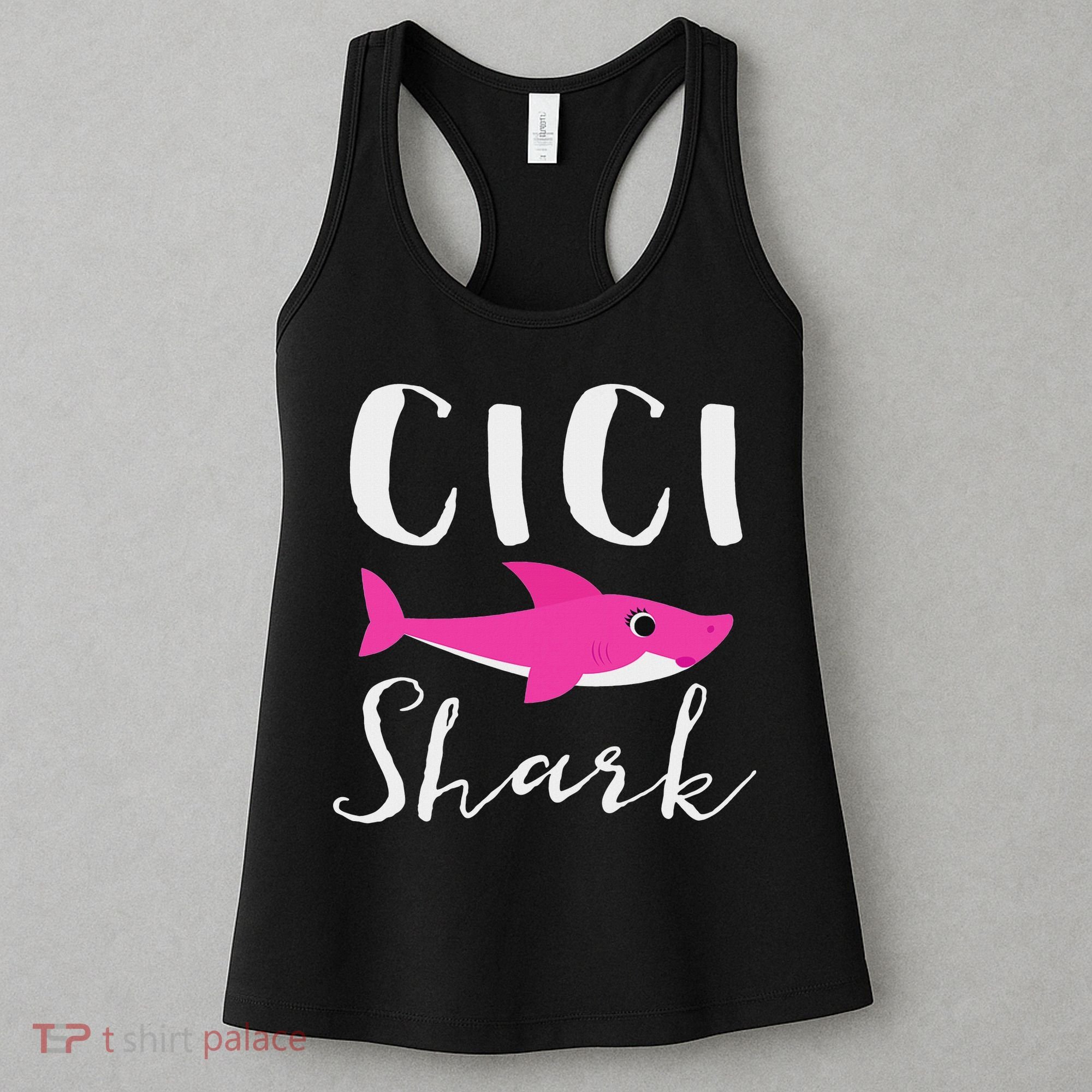 Cici Shark Grandma Grandmother Shark Women's Tank Top