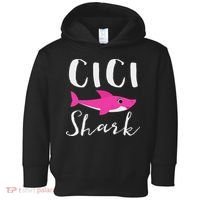 Cici Shark Grandma Grandmother Shark Toddler Hoodie thumb 0