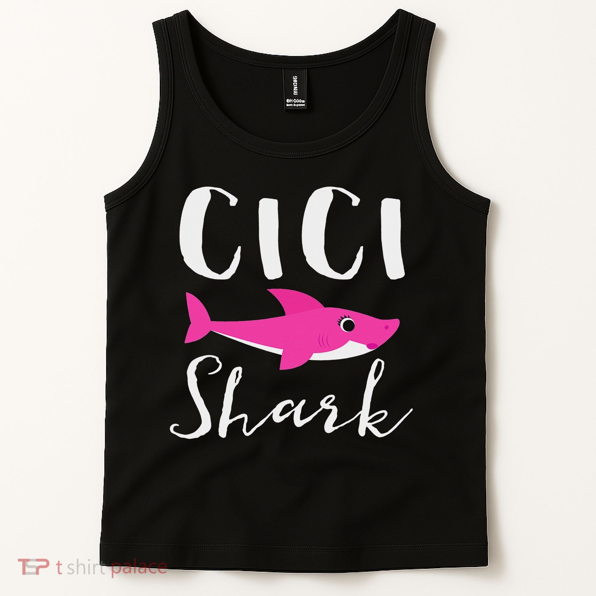 Cici Shark Grandma Grandmother Shark Tank Top