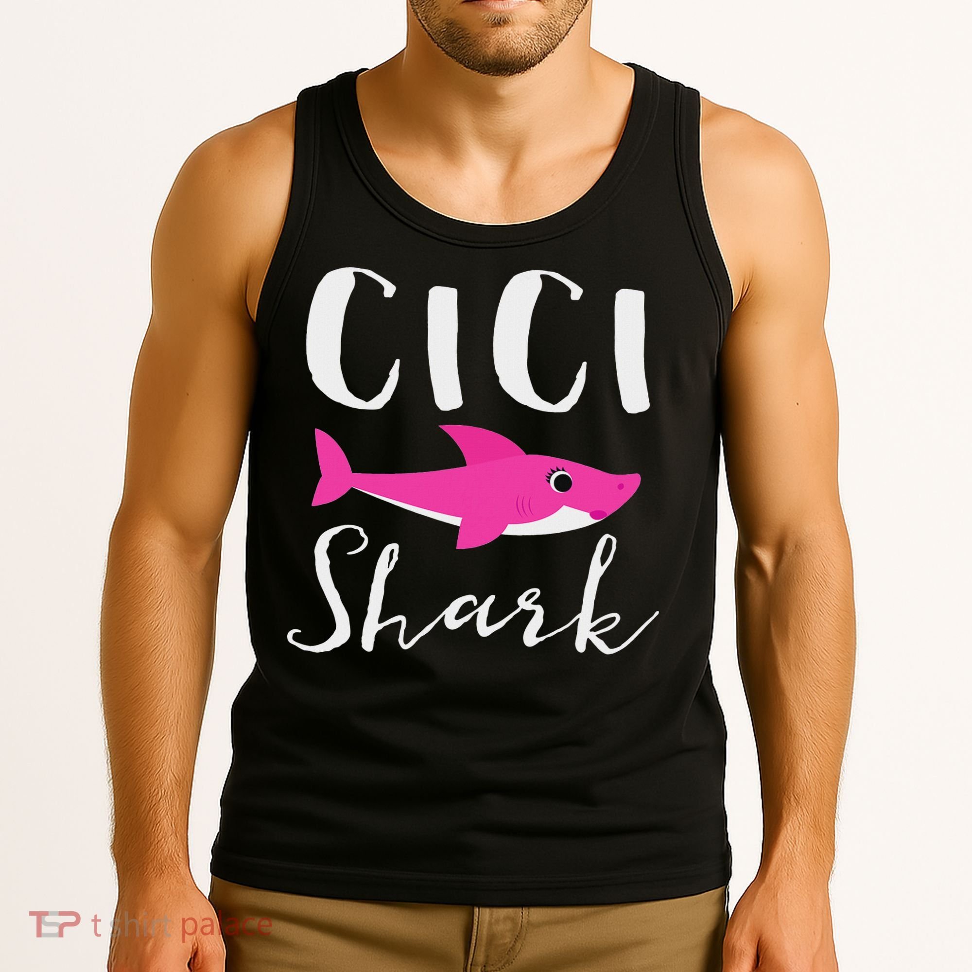 Cici Shark Grandma Grandmother Shark Tank Top