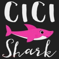 Cici Shark Grandma Grandmother Shark Golf Towel thumb 3