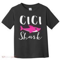 Cici Shark Grandma Grandmother Shark Toddler T-Shirt thumb 0