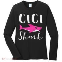 Cici Shark Grandma Grandmother Shark Women's Long Sleeve Shirt thumb 0