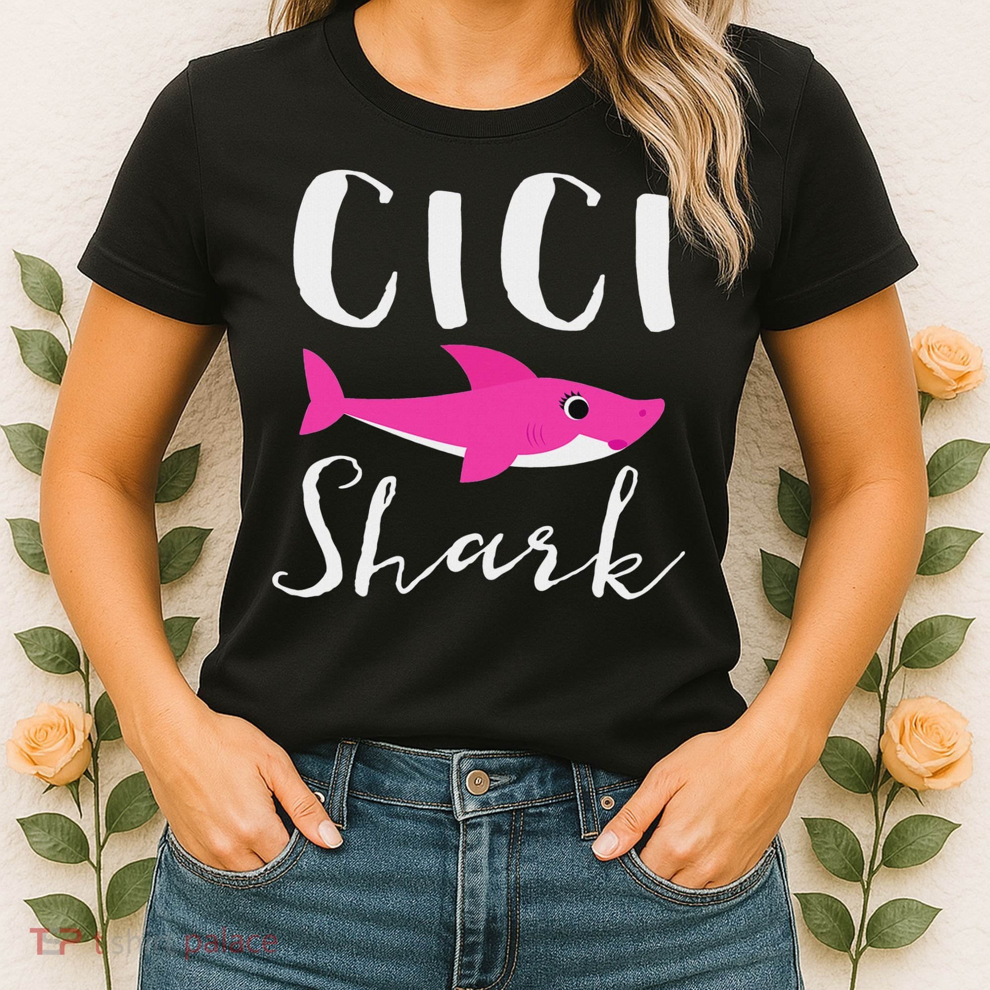 Cici Shark Grandma Grandmother Shark Women's T-Shirt