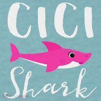 Cici Shark Grandma Grandmother Shark Sueded Cloud Jersey T-Shirt thumb 2