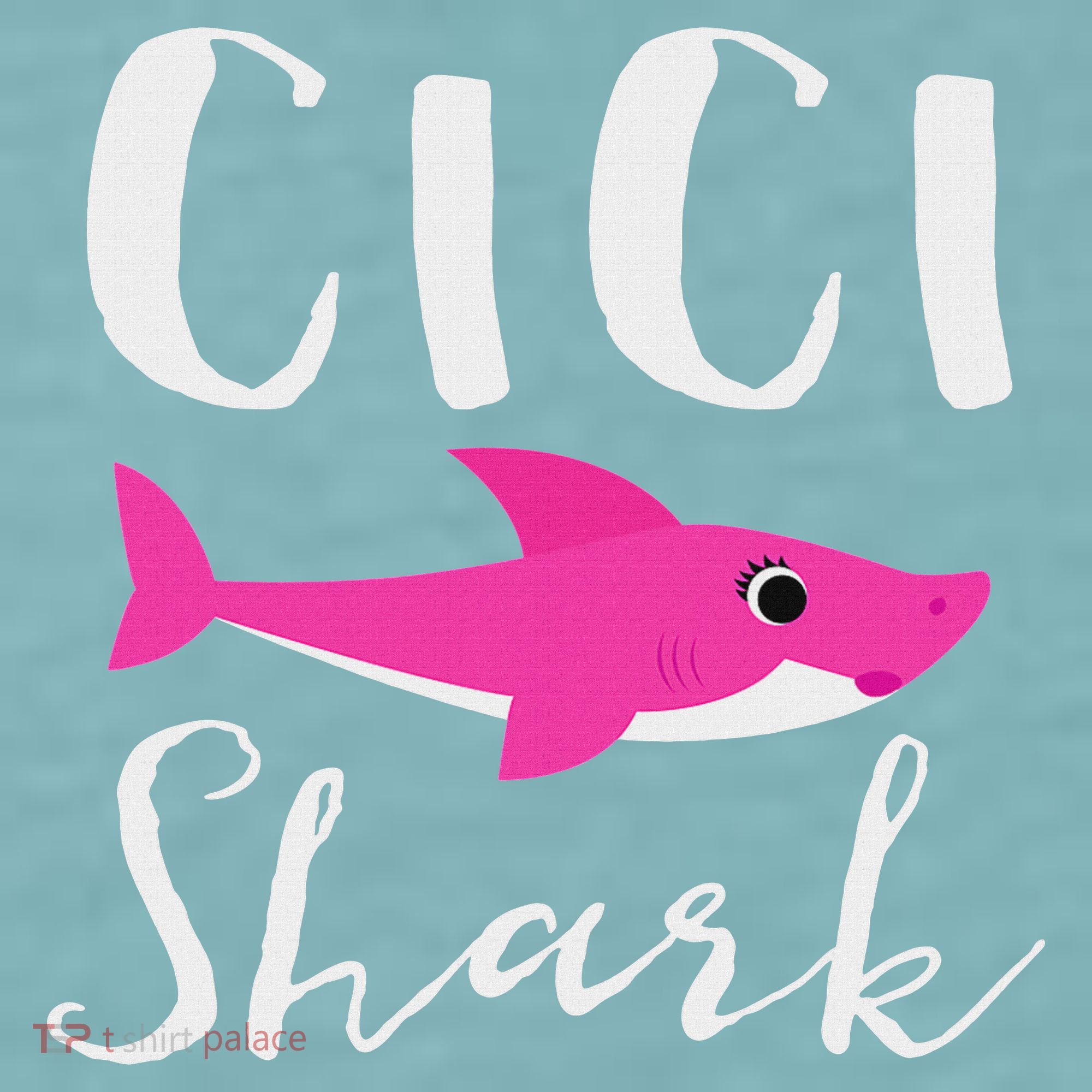 Cici Shark Grandma Grandmother Shark Sueded Cloud Jersey T-Shirt
