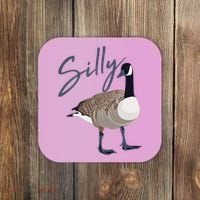 Canadian Silly Goose Funny Cute Bird Hunter Gift Animal Great Gift Coaster thumb 0