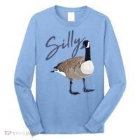 Canadian Silly Goose Funny Cute Bird Hunter Gift Animal Great Gift Long Sleeve Shirt thumb 0