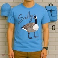 Canadian Silly Goose Funny Cute Bird Hunter Gift Animal Great Gift T-Shirt thumb 5