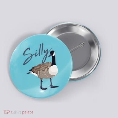 Canadian Silly Goose Funny Cute Bird Hunter Gift Animal Great Gift Button