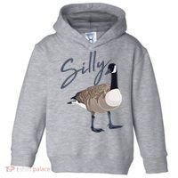 Canadian Silly Goose Funny Cute Bird Hunter Gift Animal Great Gift Toddler Hoodie thumb 0