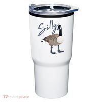 Canadian Silly Goose Funny Cute Bird Hunter Gift Animal Great Gift Tumbler thumb 0