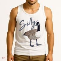 Canadian Silly Goose Funny Cute Bird Hunter Gift Animal Great Gift Tank Top thumb 3
