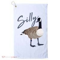 Canadian Silly Goose Funny Cute Bird Hunter Gift Animal Great Gift Golf Towel thumb 0